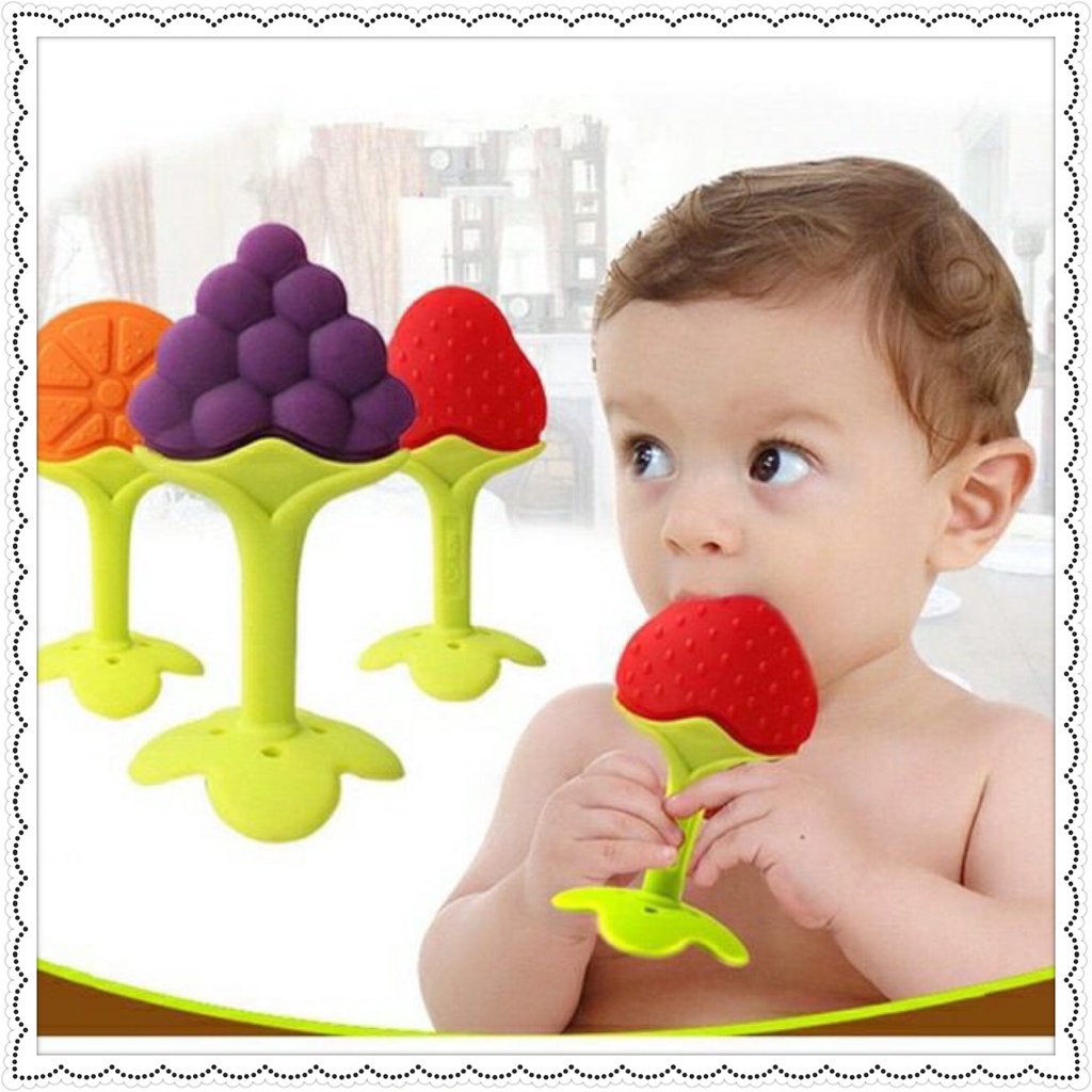 Đồ chơi cắn răng gặm nướu trái cây cho bé