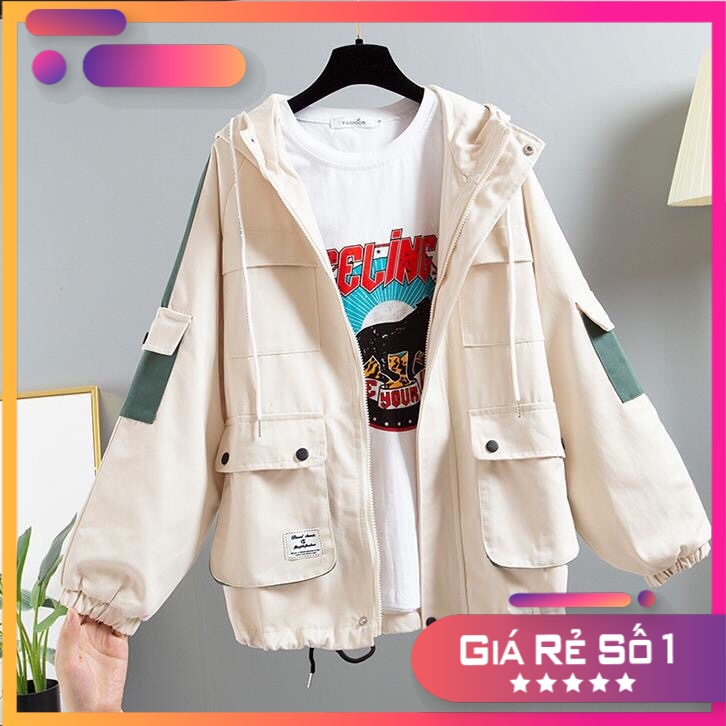 Áo Khoác KaKi 2 Lớp Lót Dù 6 Túi Hộp (Có Túi Trong ), Nón Liền  Phong Cách Trẻ Trung Năng Động | BigBuy360 - bigbuy360.vn