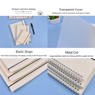 Spiral Notebook A6/A5/B5 Waterproof Simple Planner Diary Stationery for Student Writing Notebook School & Office Supplies