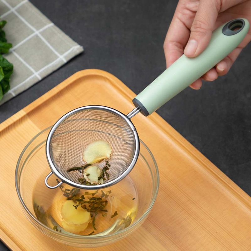 Rây Lọc Ráo Dầu Bằng Thép Không Gỉ Tiện Dụng Cho Nhà Bếp