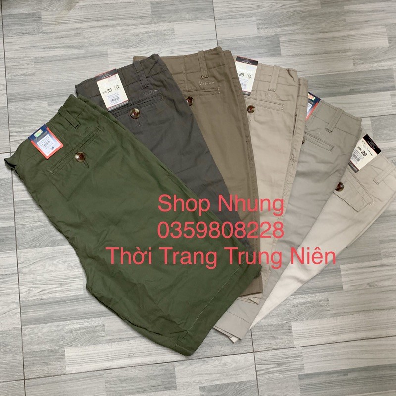 Quần short ngố kaki nam trung tuổi hàng cty Vĩnh Tiến cao cấp có size 100kg ẢNH THẬT