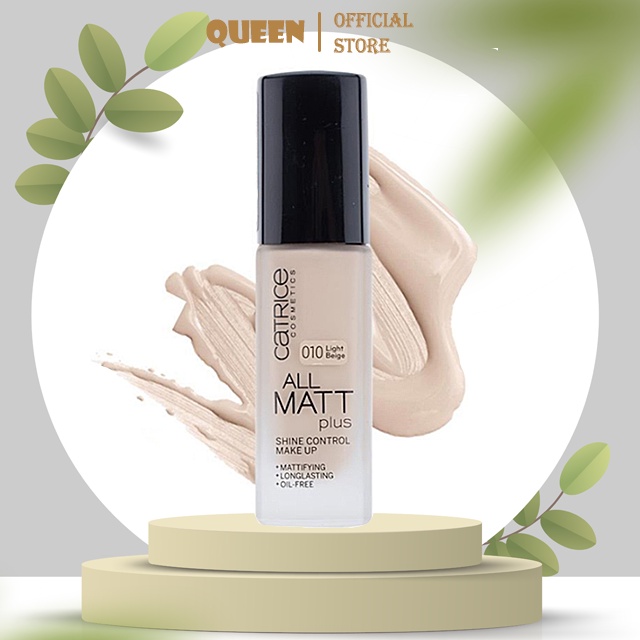 Kem Nền Catrice All Matt Plus Shine Control Make Up 18h