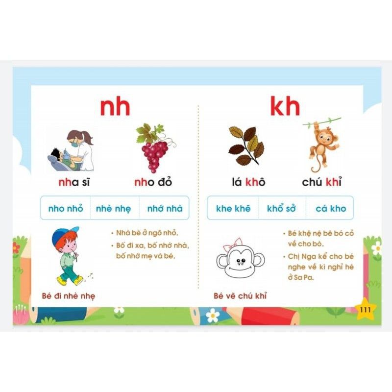 Tập Đánh Vần Tiếng Việt  Mẫu Mới ❤️[ TRỢ GIÁ]❤️Cho Bé 4-6 TUỔI