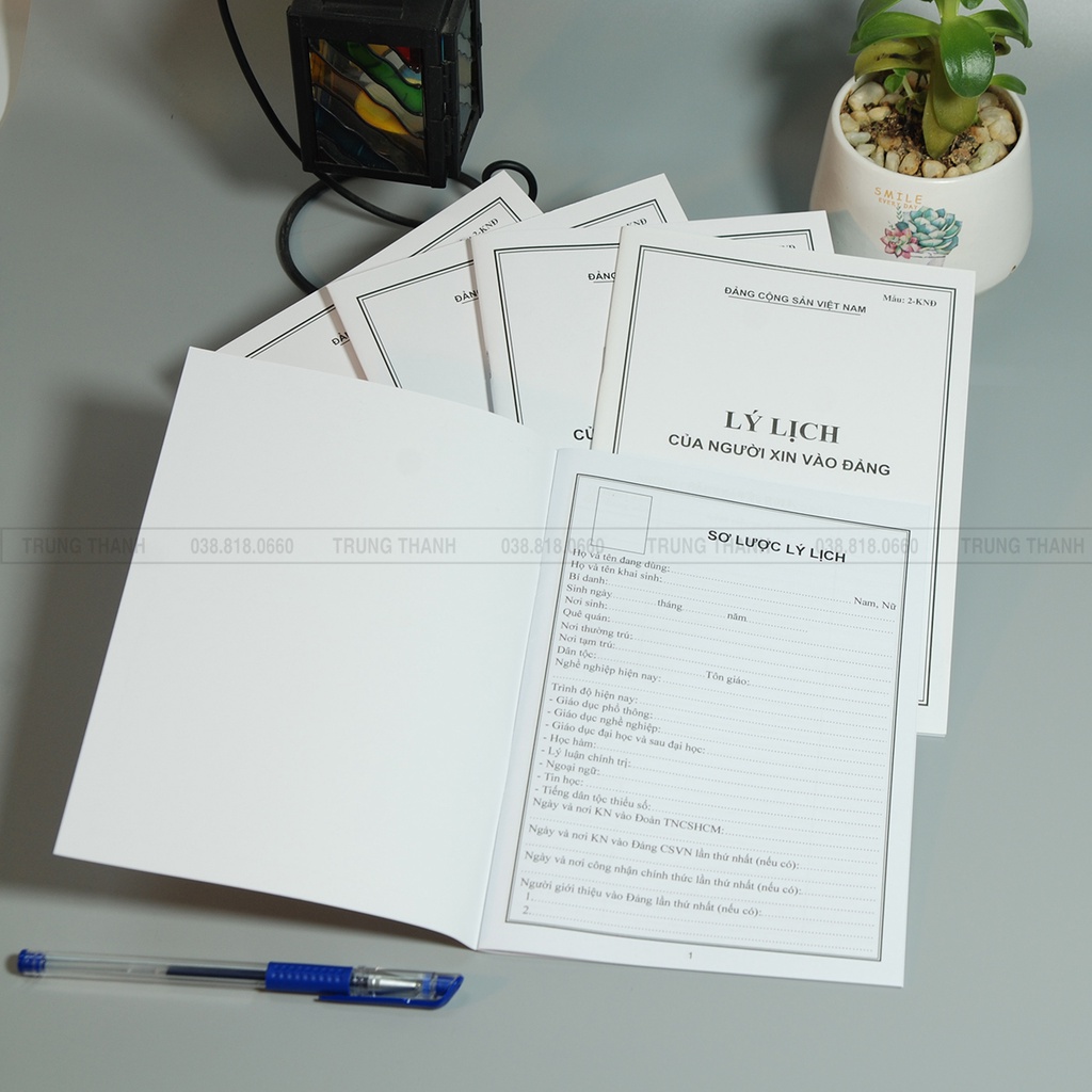 LÝ LỊCH CỦA NGƯỜI XIN VÀO ĐẢNG mẫu 02-KNĐ  - CHUẨN MẪU