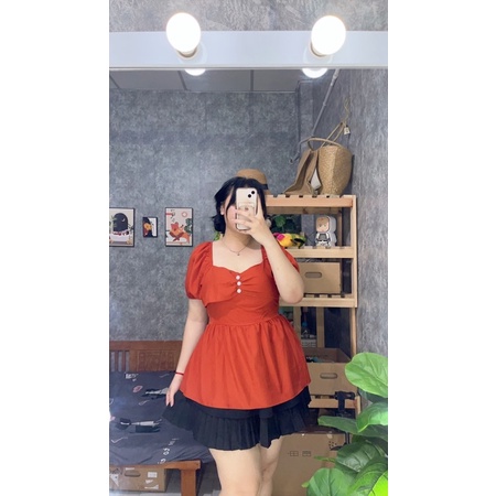 Áo kiểu Bigszie 65kh đến 90kg( áo lụa nơ)