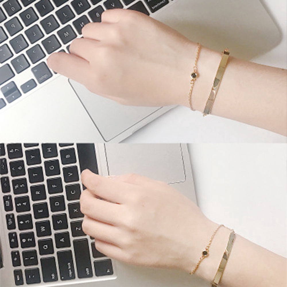 Vòng Đeo Tay Mạ Vàng Hình Mặt Cười Phong Cách Hàn Quốc Cho Nữ