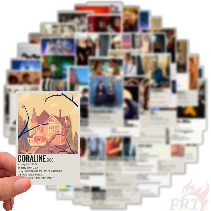 ❉ Mixed Movie & TV Shows Series 03 Retro Mini Poster Stickers ❉ 64Pcs/Set DIY Fashion Waterproof Doodle Decal Stickers