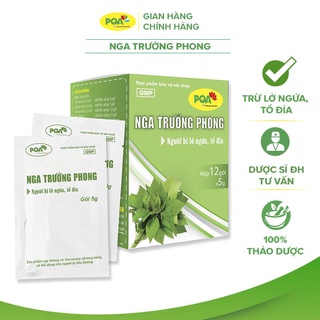 Nga Trưởng Phong PQA Hỗ Trợ Thanh Nhiệt Giải Độc, Giảm Mụn Nhọt Và Mẩn Ngứa Ngoài Da Hộp 12 Gói