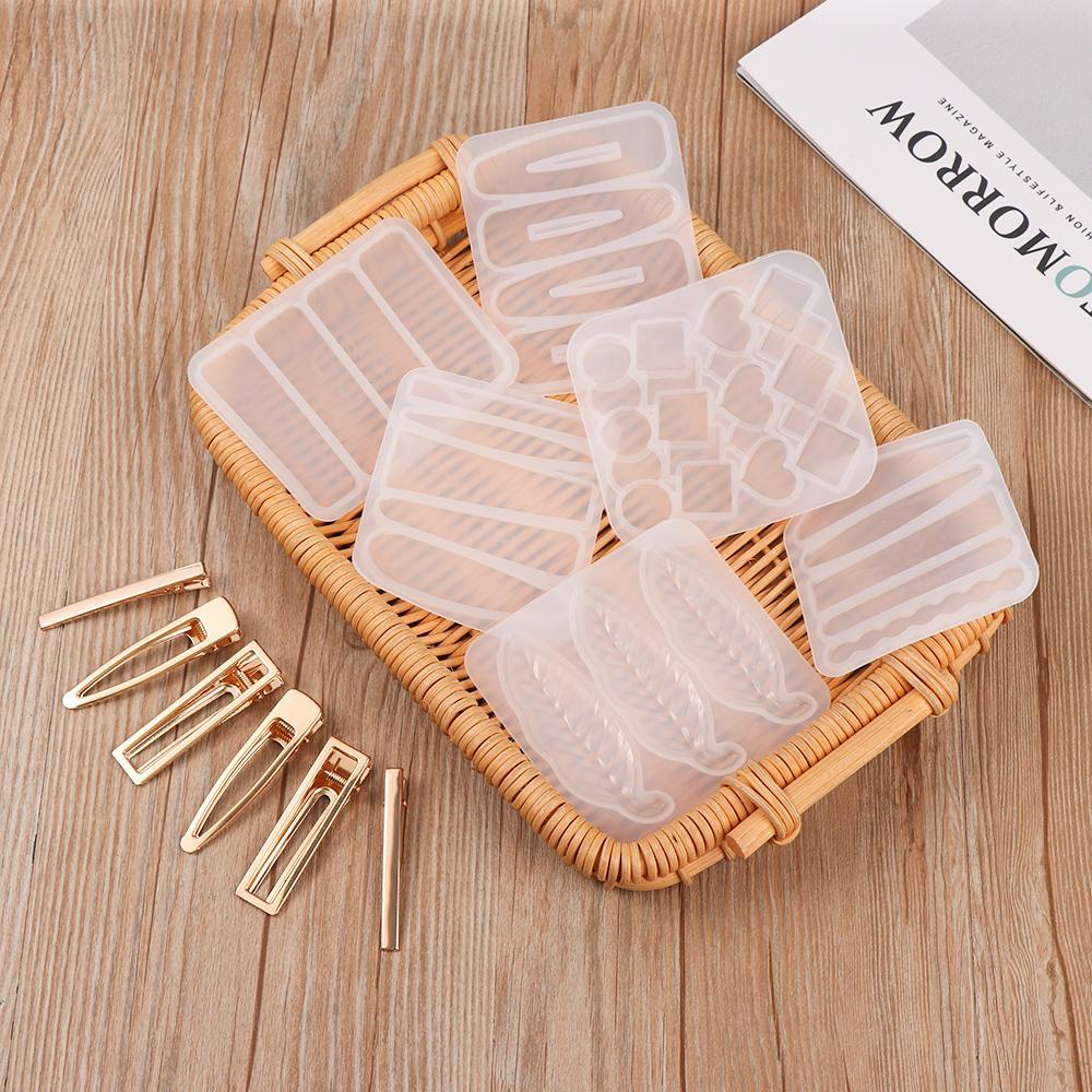 Khuôn Silicone Làm Kẹp Tóc Tạo Hình Giọt Nước DIY