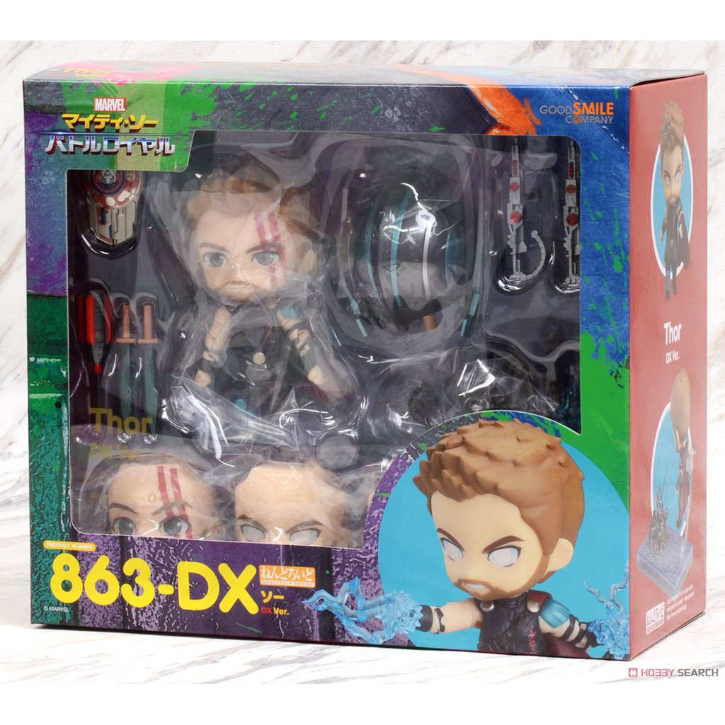 Mô hình Nendoroid Thor DX Ver  863 DX Thor Ragnarok Good Smile Company GSC Marvel Chính hãng new nguyên seal Box đẹp