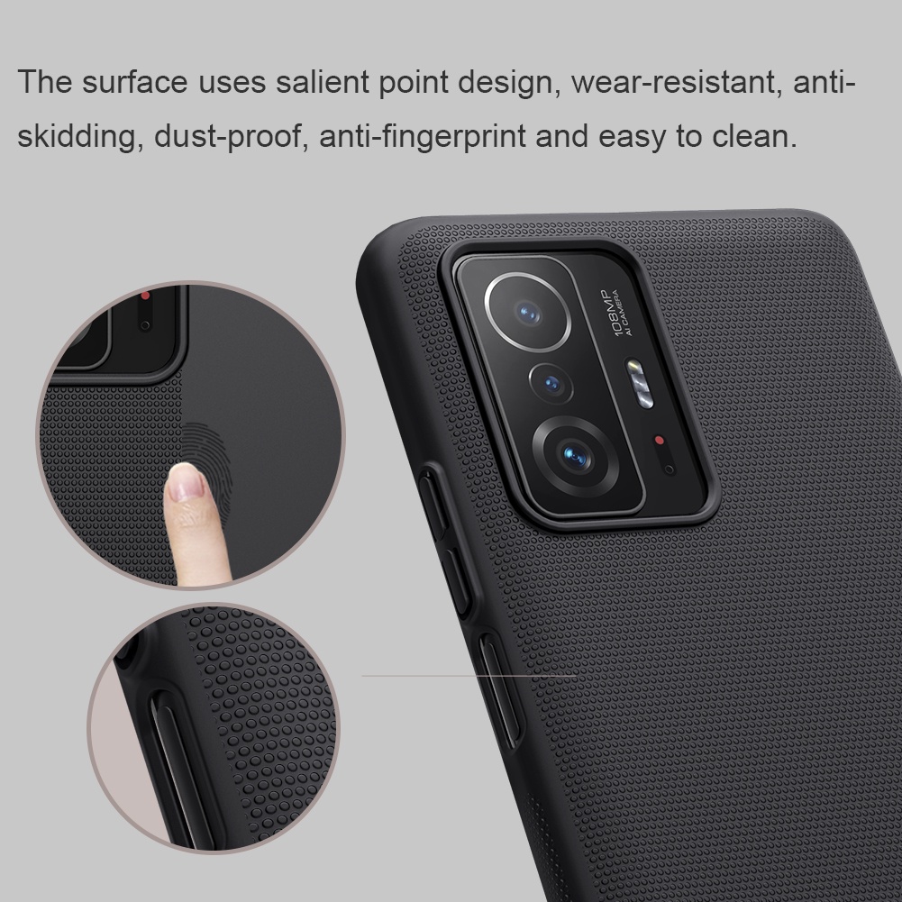 Ốp lưng Xiaomi Mi 11T Nillkin Frosted Shield PC Ốp lưng Cho Xiaomi Mi11T Pro