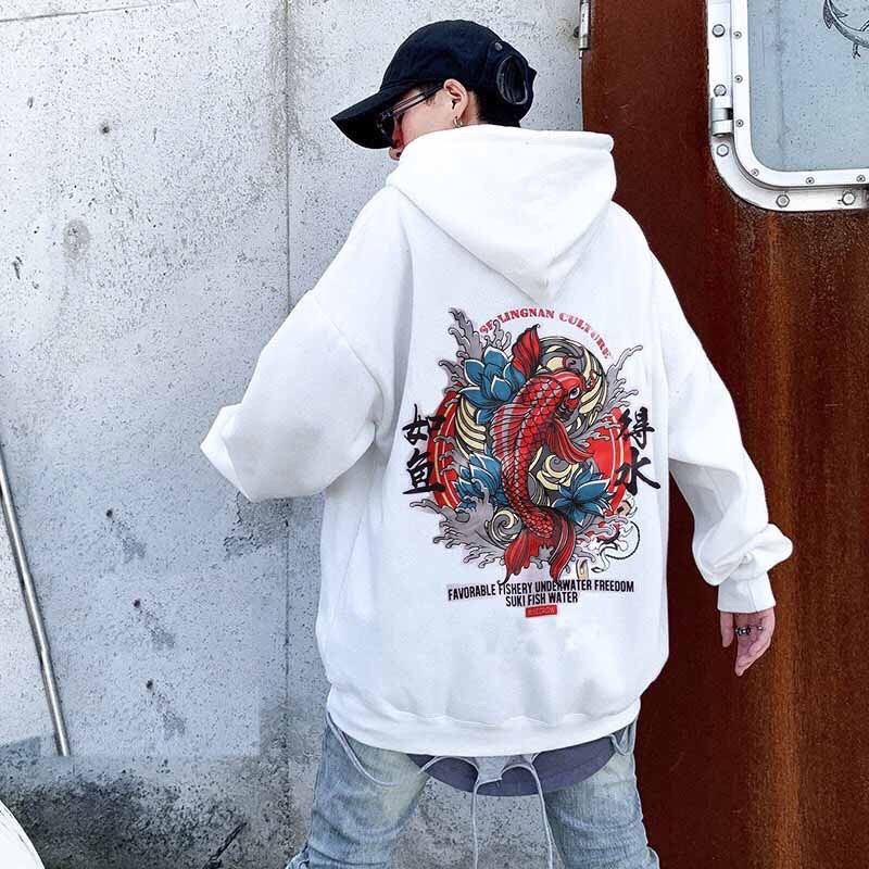 [ Form rộng- Hàng cực chất ] Áo khoác nỉ hoodie in màu hình cá chép siêu hot 2020 | BigBuy360 - bigbuy360.vn