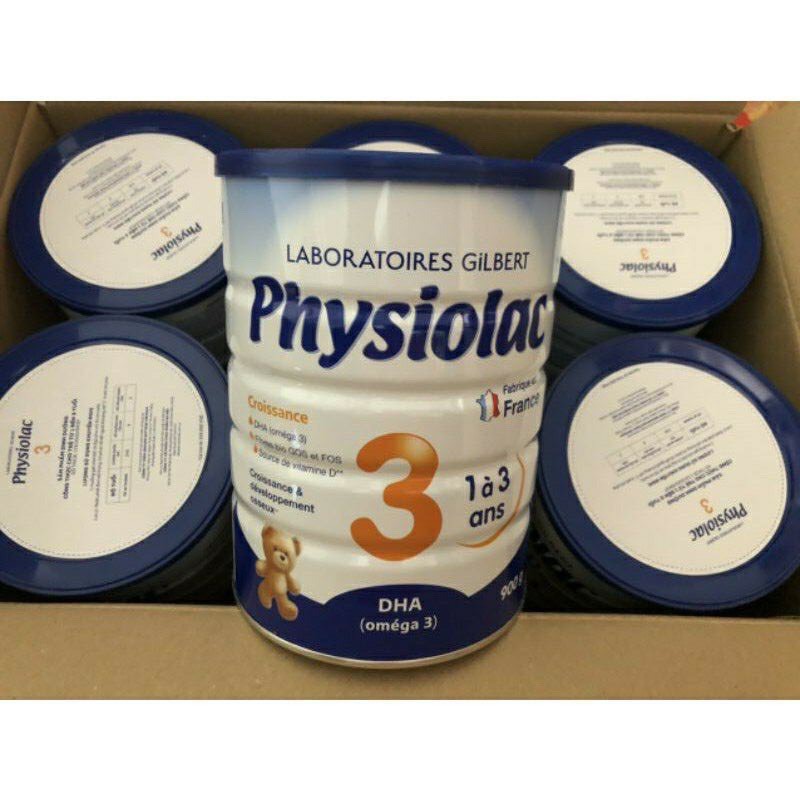 Sữa Physiolac số 1,2,3 - 900g date MỚI T8-2021