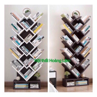 Kệ sách chữ W hình cây
