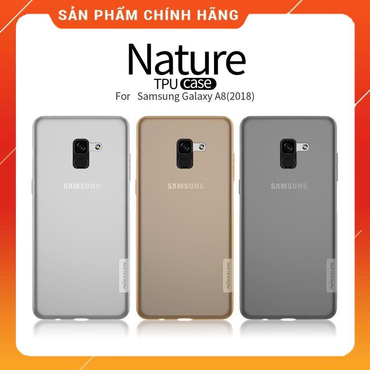 Ốp lưng Samsung Galaxy A8 2018 dẻo silicon chính hãng Nillkin chống trầy hạn chế ố vàng