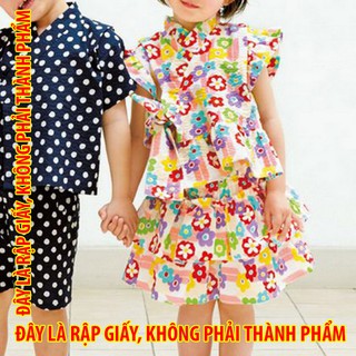 Rập giấy TC015 - Yukata quần váy