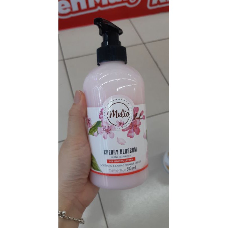 SỮA TẮM MELIO HOA ANH ĐÀO/ SỮA GẠO VÀ CÚC LA MÃ 500ML