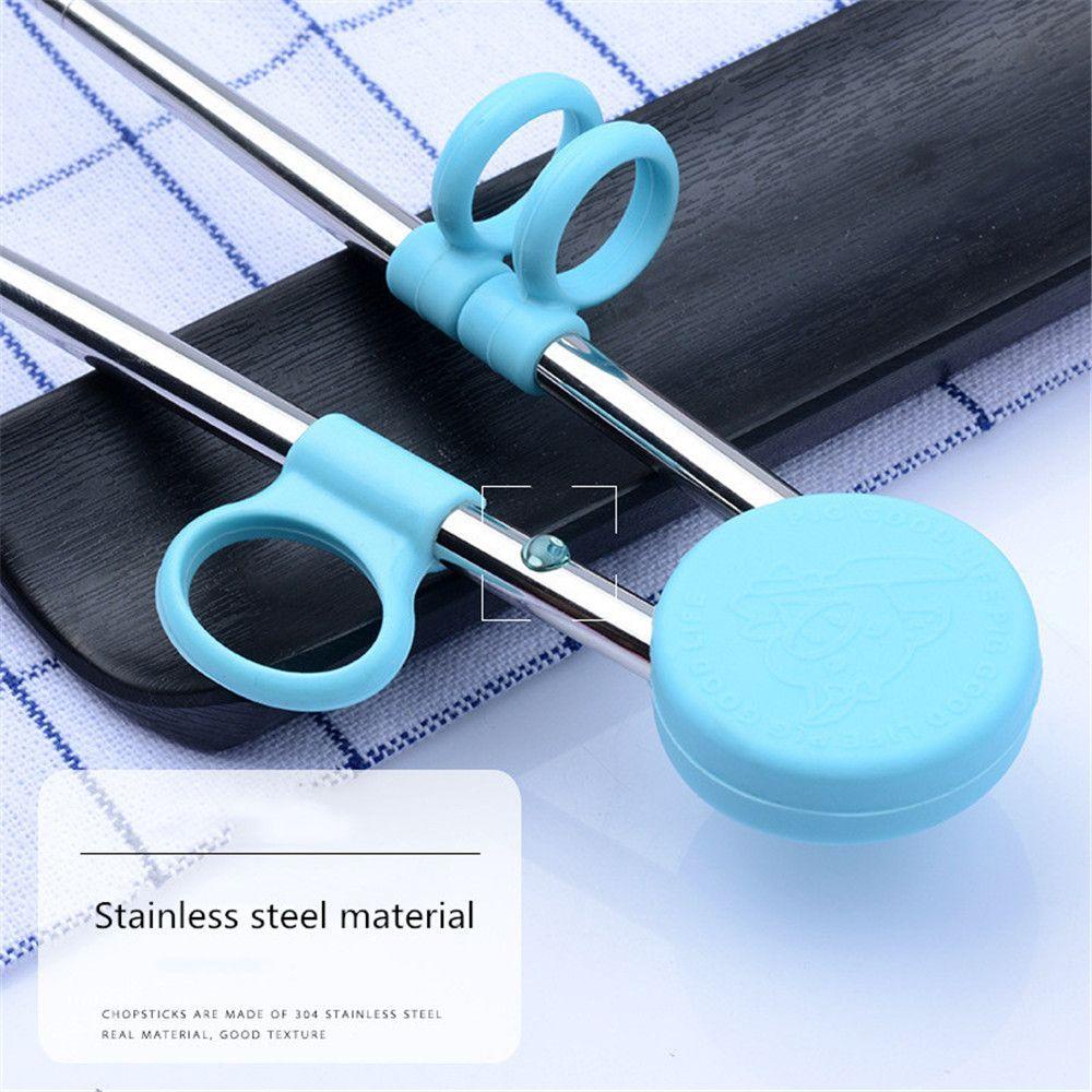 LAKAMIER Đũa Tập Ăn Họa Tiết Hoạt Hình Dễ Thương Cho Bé