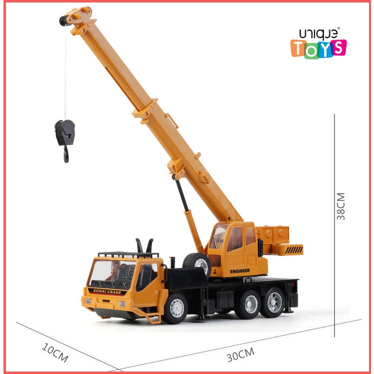 Xe công trình điều khiển từ xa 8 kênh, Mẫu xe cao cấp, chất liệu hợp kim - Pin sạc, tặng pin điều khiển