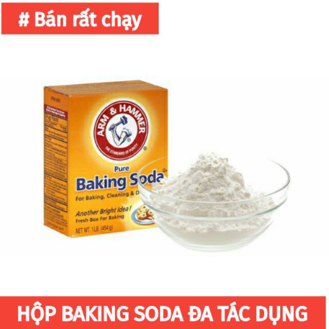 [HÀNG CHUẨN] Bột soda Bột Baking soda đa tác dụng hộp 454g