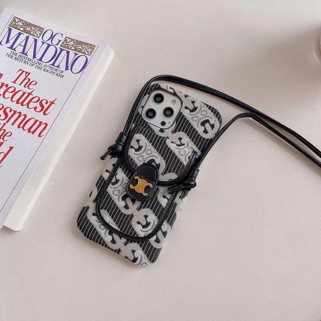 Ốp điện thoại có ví đựng tiền xu và dây đeo chéo thích hợp cho Iphone13Pro Max 12pro 12promax 11pro 11promax Ix Xr Xsmax