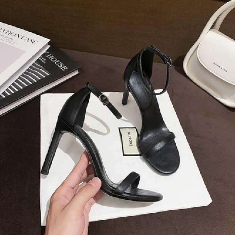 Giày cao gót quai mảnh gót nhọn 9cm - Sandal cao gót hottrend 2022