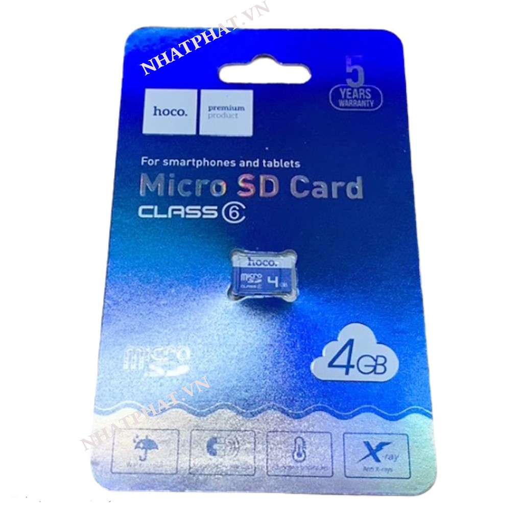 Thẻ Nhớ Micro SD Hoco Class 6 Class 10 Đủ Dung Lượng 64GB 32GB 16GB 8GB 4GB - Tốc Độ Đọc 40-95Mb/s - Bảo Hành 12Tháng