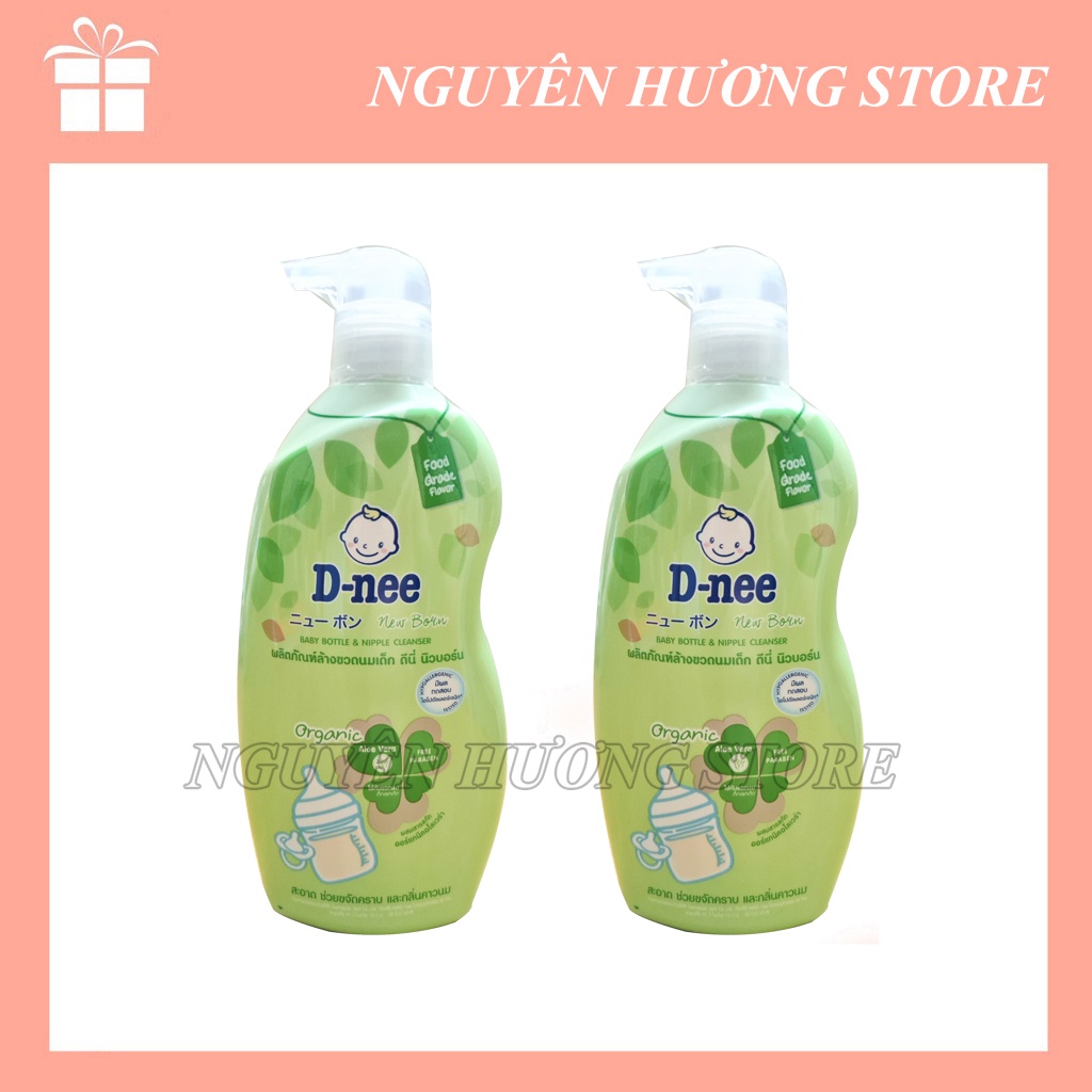 Rửa bình sữa Dnee mẫu mới 620ml | Rửa bình sữa Dnee Organic | Mẫu mới