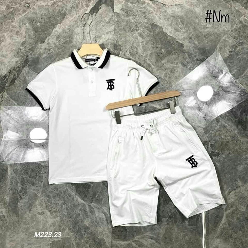 Bộ mặc nhà nam, bộ hè nam chữ BT chất thun 4 chiều mặc cực mát, hai màu trắng đen full size 40 đến 90kg