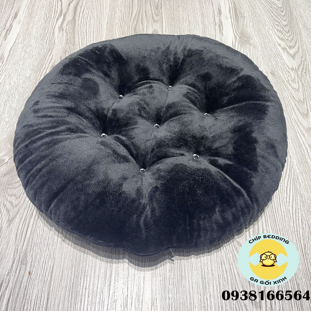 Nệm Lót Ghế Văn Phòng Loại Vuông Tròn (40x40cm), Đệm Bông Ngồi Bệt Kiểu Nhật - Trang Trí Quán Cafe, Trà Sữa