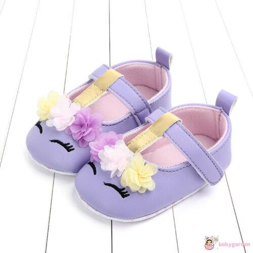 Giày da PU đế mềm cho bé gái tập đi