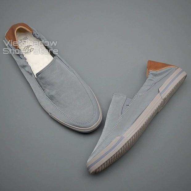 Slip on nam - Giày lười vải nam cao cấp - Mũ giày bằng polyester (gió) chống thấm 4 màu tuyệt đẹp - Mã 20610