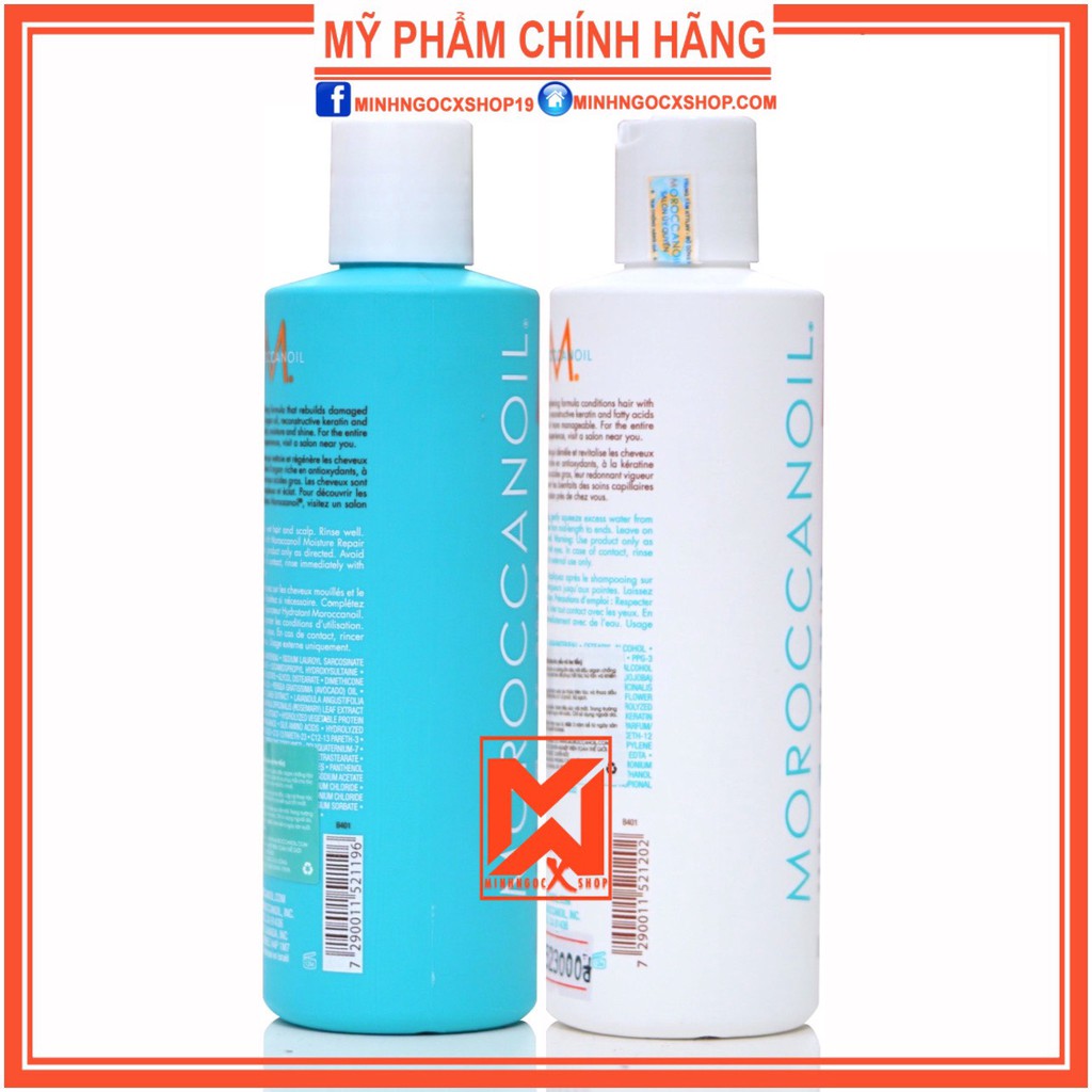 MOROCCANOIL DẦU GỘI XẢ PHỤC HỒI ĐỘ ẨM MOROCCANOIL REPAIR 250ML CHÍNH HÃNG