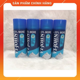 Bọt Cạo Râu VI-JOHN Trà Xanh 400ml