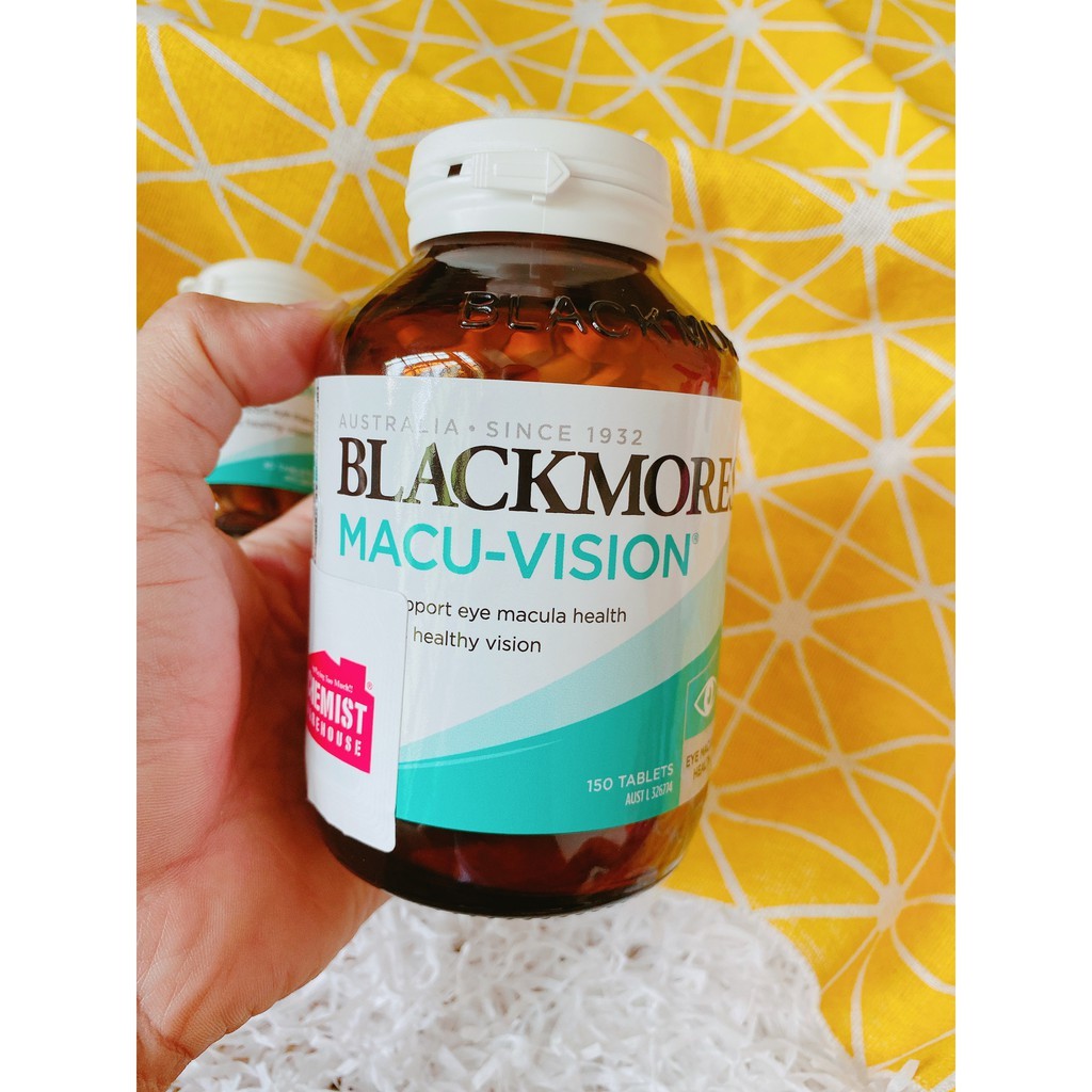 [Có Tem Chemist] Viên Uống Bổ Mắt Macu-Vision Blackmores Sáng Mắt Macu Úc 150 Viên