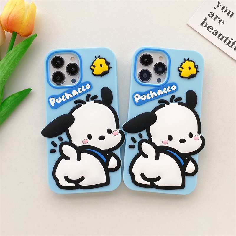 Ốp Điện Thoại Silicon In Hình Chó Pacha Cho iPhone XS Max 11ProMax 12ProMax 13ProMax