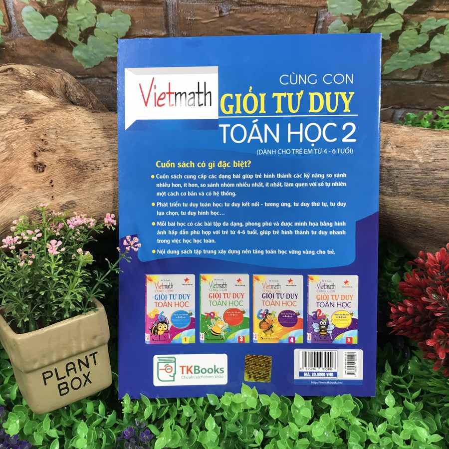 Sách - Vietmath - Cùng con giỏi tư duy toán học (5 quyển lẻ tùy chọn)