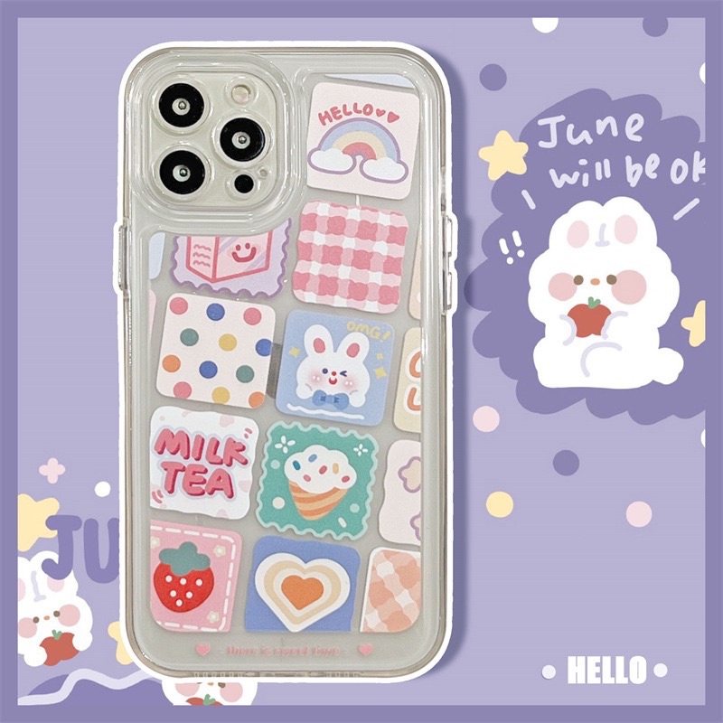 Vỏ Điện Thoại Iphone Trong Hoạ Tiết Dễ Thương 🐰