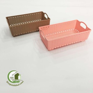 Rổ nhựa đựng mỹ phẩm, đồ đạc - giao màu ngẫu nhiên
