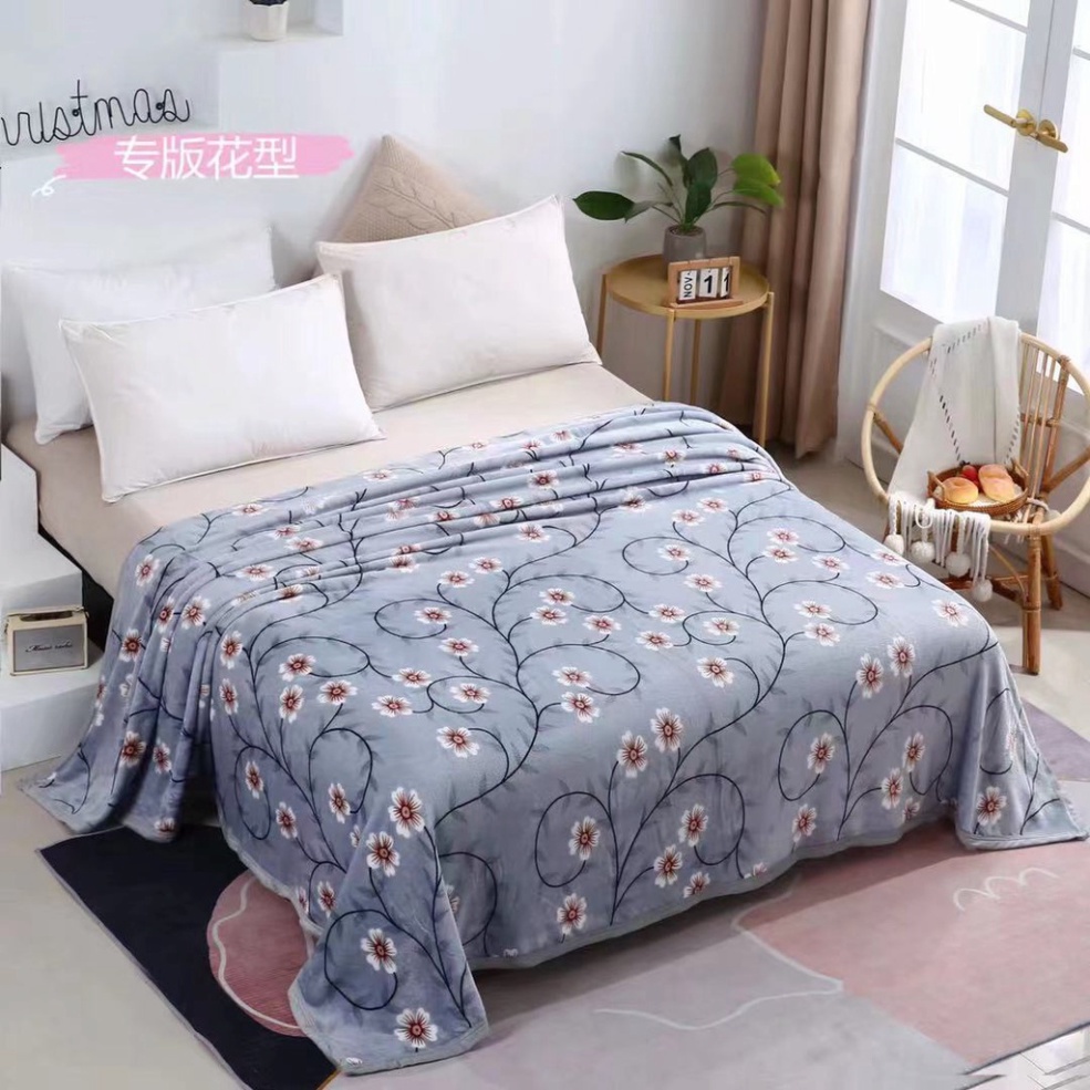 Chăn Thun Lạnh - Chăn Tuyết nhung - Chăn Lông Tuyết 2mx2m3 phù hợp cho mùa hè hoặc nằm phòng điều hòa Giá rẻ