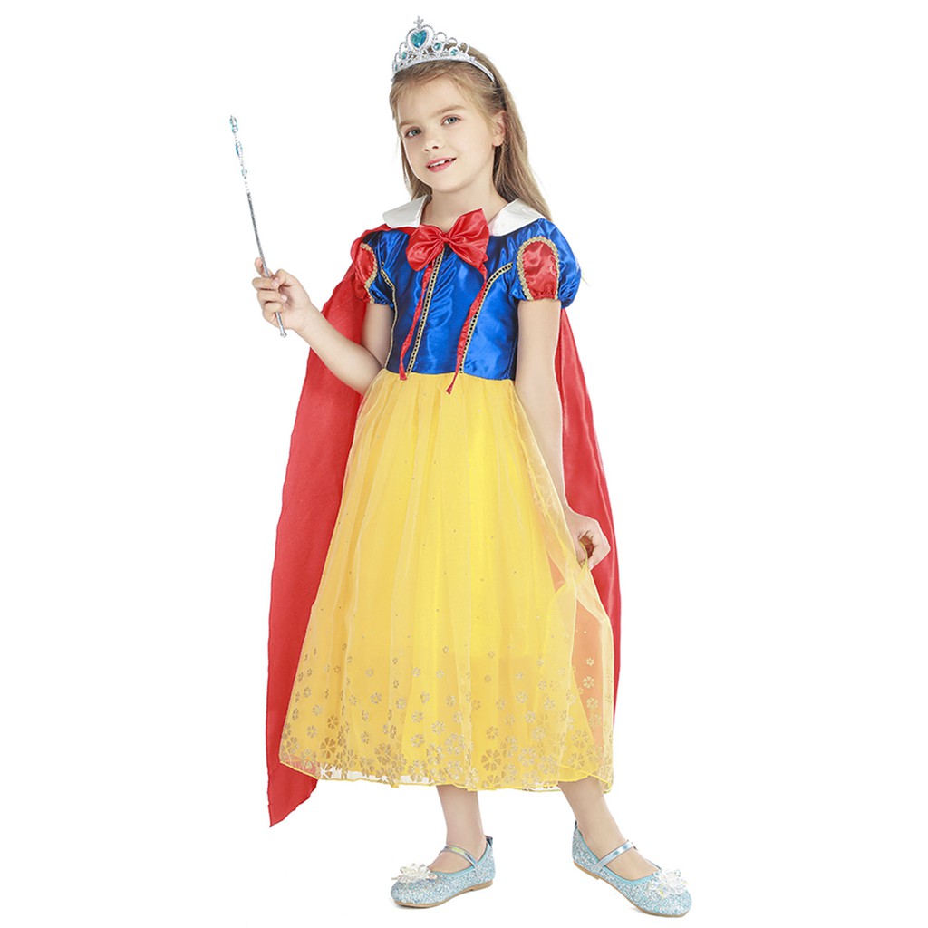 Chrismas Costume Sweet Snow White Princess Costume / Costume + Accessories for Girls Halloween Birthday Party Cosplay Gift