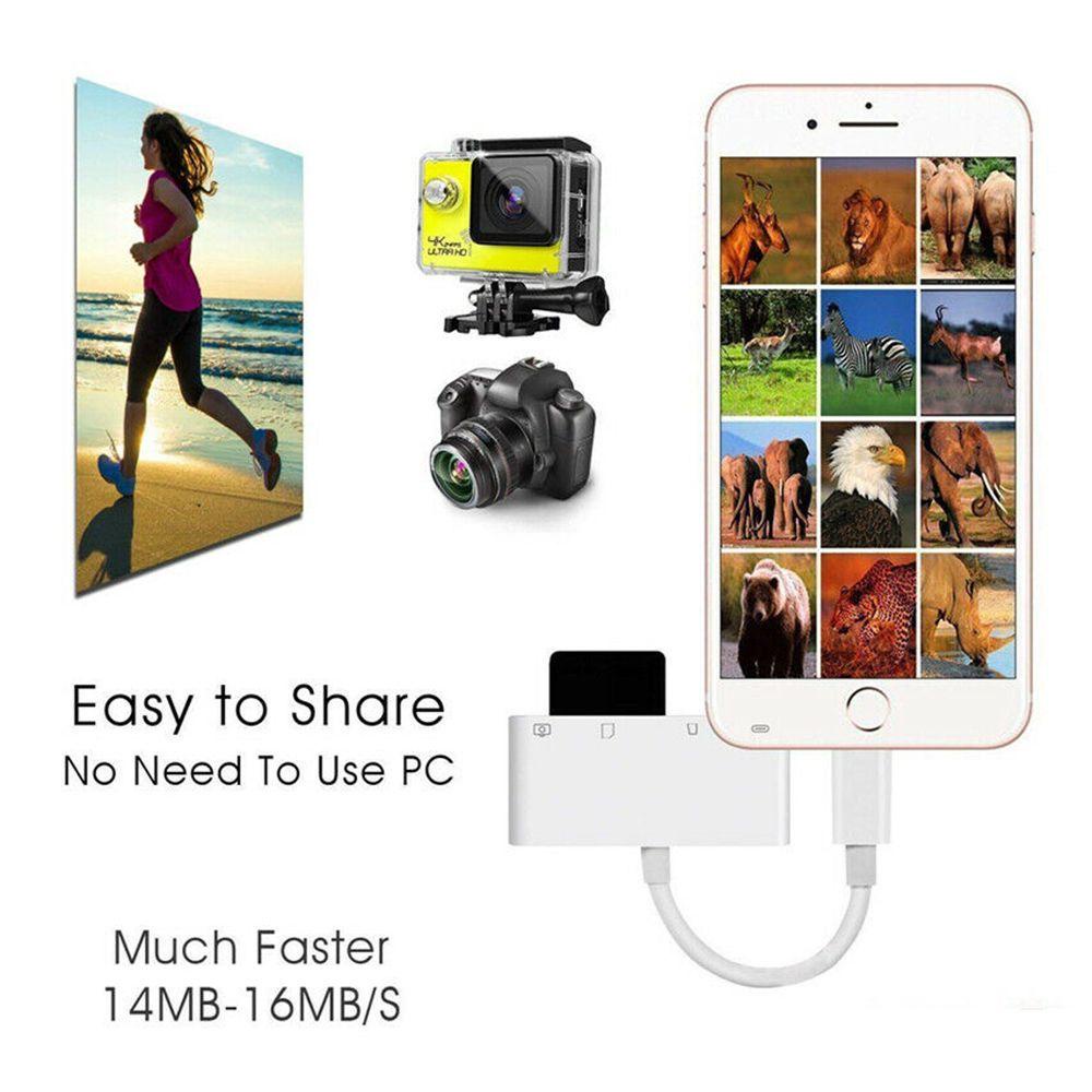 Đầu Chuyển Đổi OTG IOS Light-ning Sang SD TF USB Cho iPhone X XS MAX XR 6 7 8 iPad