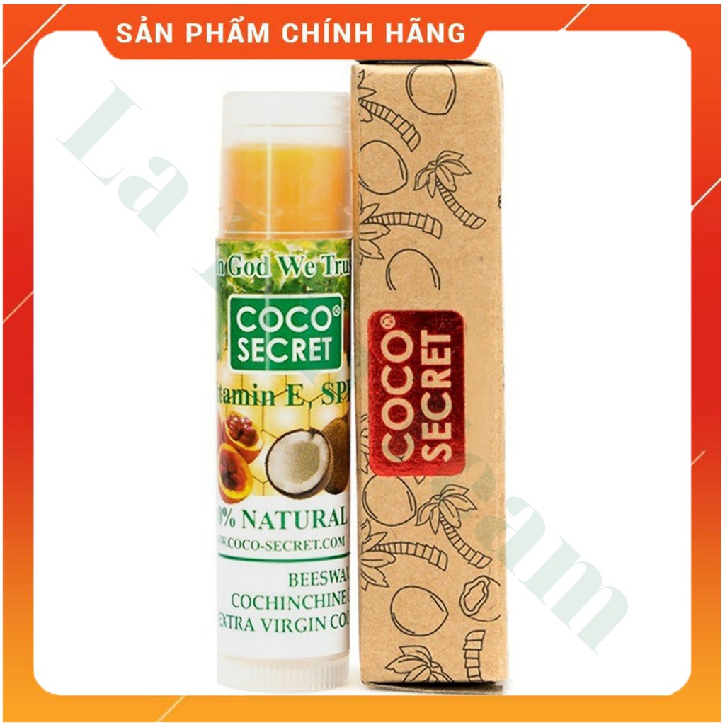 Son Dưỡng Môi Tinh Dầu Dừa Sáp Ong Vitamin E Coco Secret 5g Mềm Mượt Môi | BigBuy360 - bigbuy360.vn