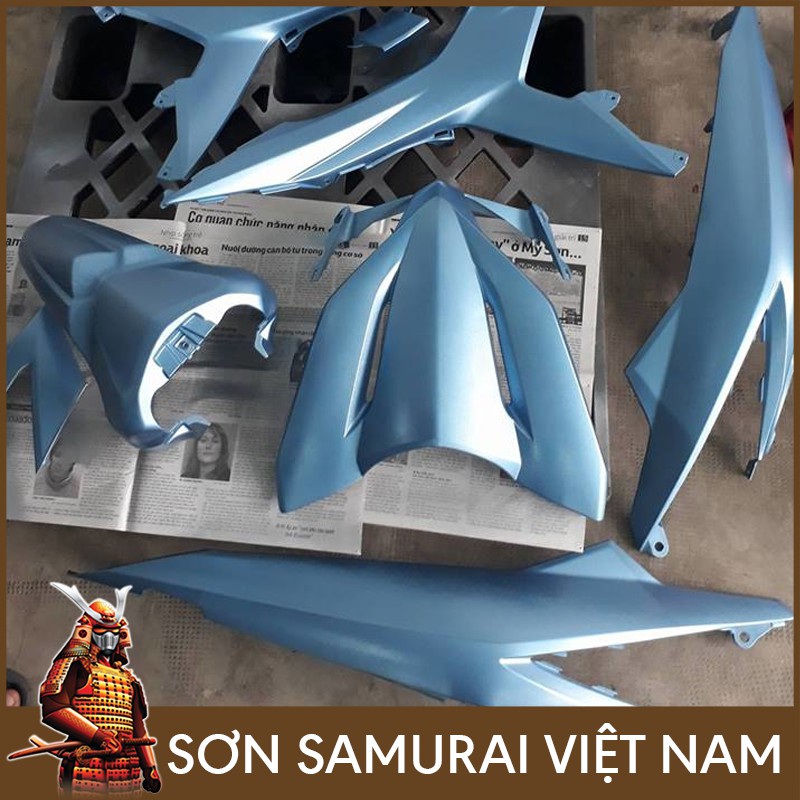 Màu Xanh Sơn Samurai - Combo Sơn Xịt Samurai Màu H198