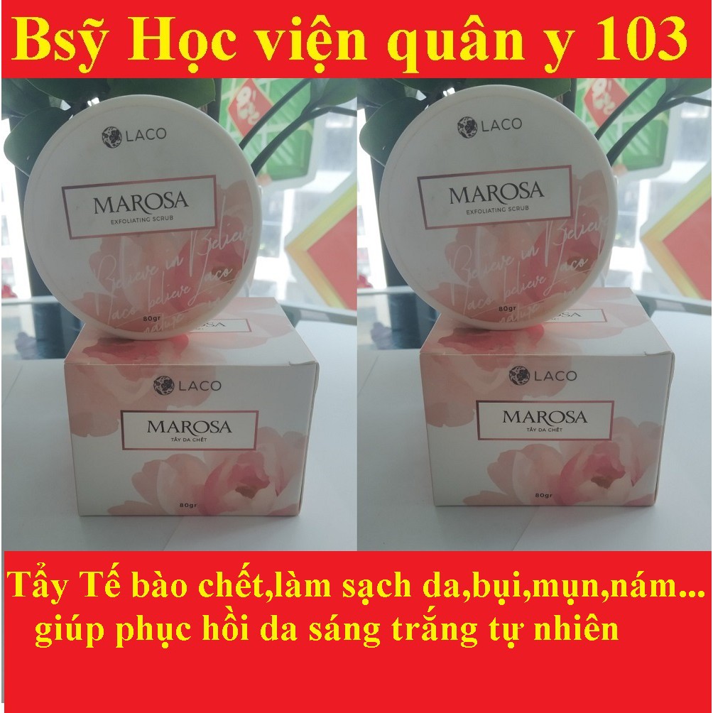 Tẩy Da Chết Marosa Scrub Laco, Làm Sạch Da,Bã Nhờn,Biểu Bì, Tẩy Tế Bào Chết, phục hồi làn da sáng trắng tự nhiên