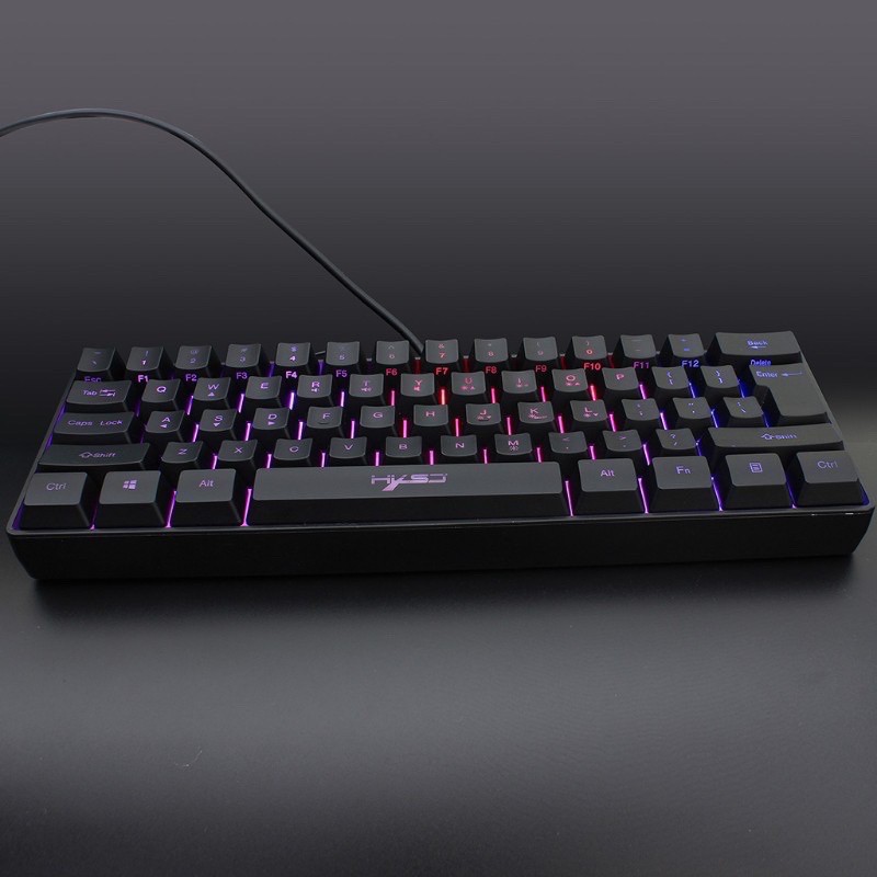 Bàn Phím Hxsj V700 60% Led RGB - 61 Phím Cho - Bàn phím Gaming - Gaming KeyBoard