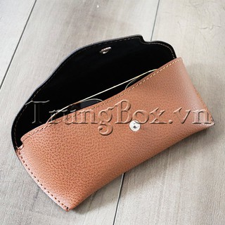 Hộp Đựng Kính Mát Vỏ Da - Mã 954