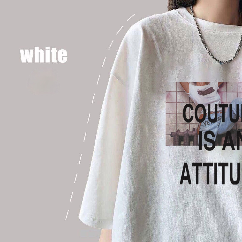 Áo Thun Nữ Tay Ngắn Dáng Rộng Trẻ Trung Dễ Phối