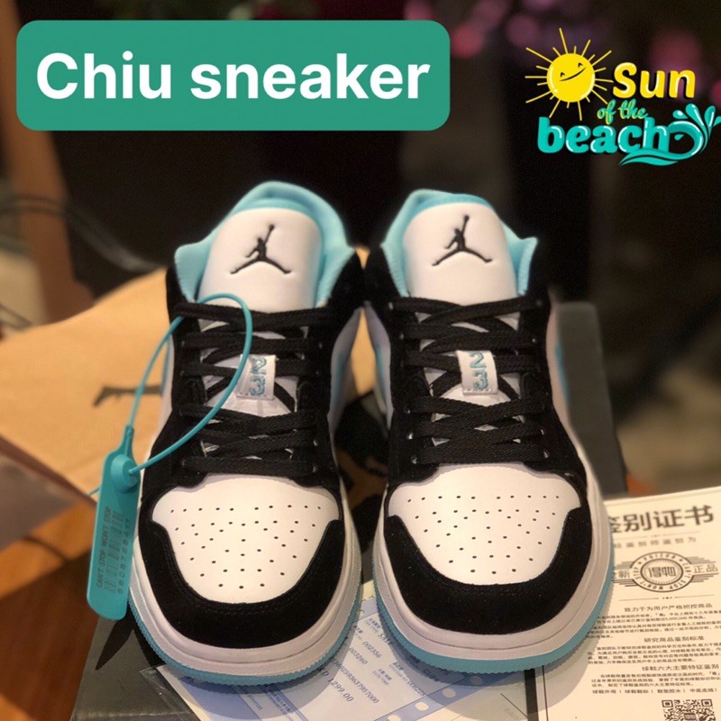 [Full box] Free ship Giày thể thao Air Jordan 1 Low “White Black Island Green” [Jd1] [Jordan xanh] [Jordan low ] | BigBuy360 - bigbuy360.vn