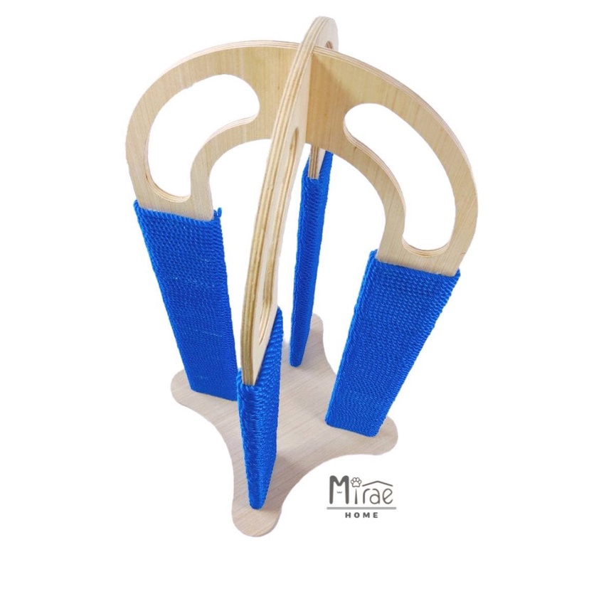 Trụ cào móng cho mèo, bàn cáo móng cho mèo dây thừng nhựa, gỗ MDF chống ẩm giúp mèo xả stress CTS03 Mirae Home